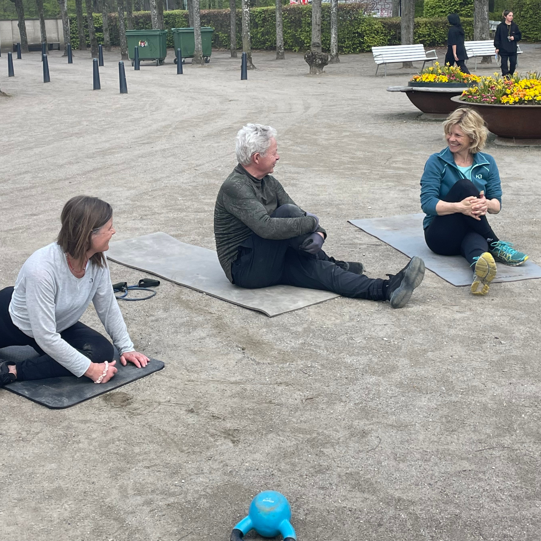 Outdoor yoga