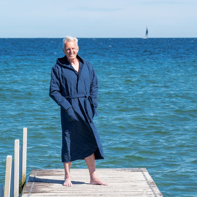 Luksus Badekåben Havet - blå