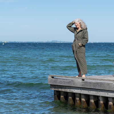 Luksus Badekåben Havet - Grøn