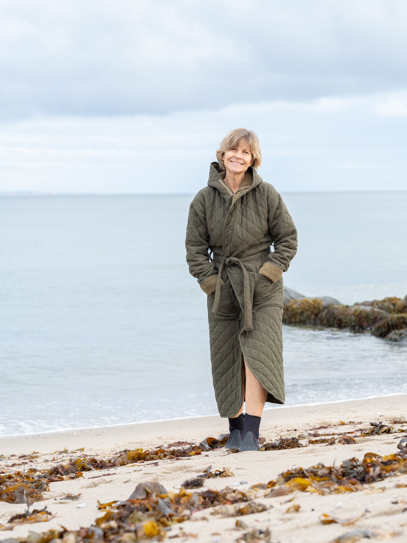 Luksus Badekåben Havet - Grøn