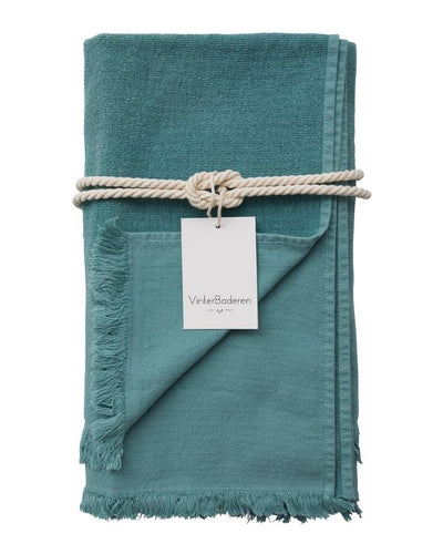 2-pak badehåndklæde med strandtaske-Vinterbaderen